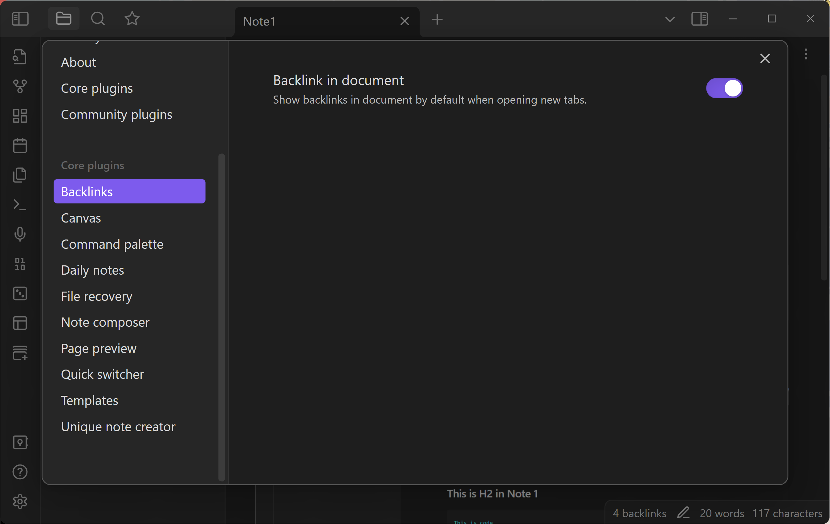 Obsidian Series 2 - Basic Settings