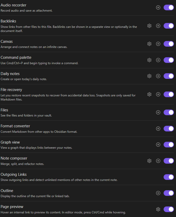 Obsidian Series 2 - Basic Settings