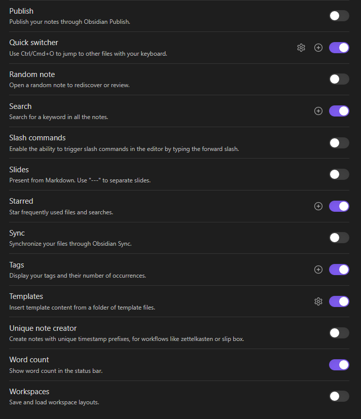 Obsidian Series 2 - Basic Settings