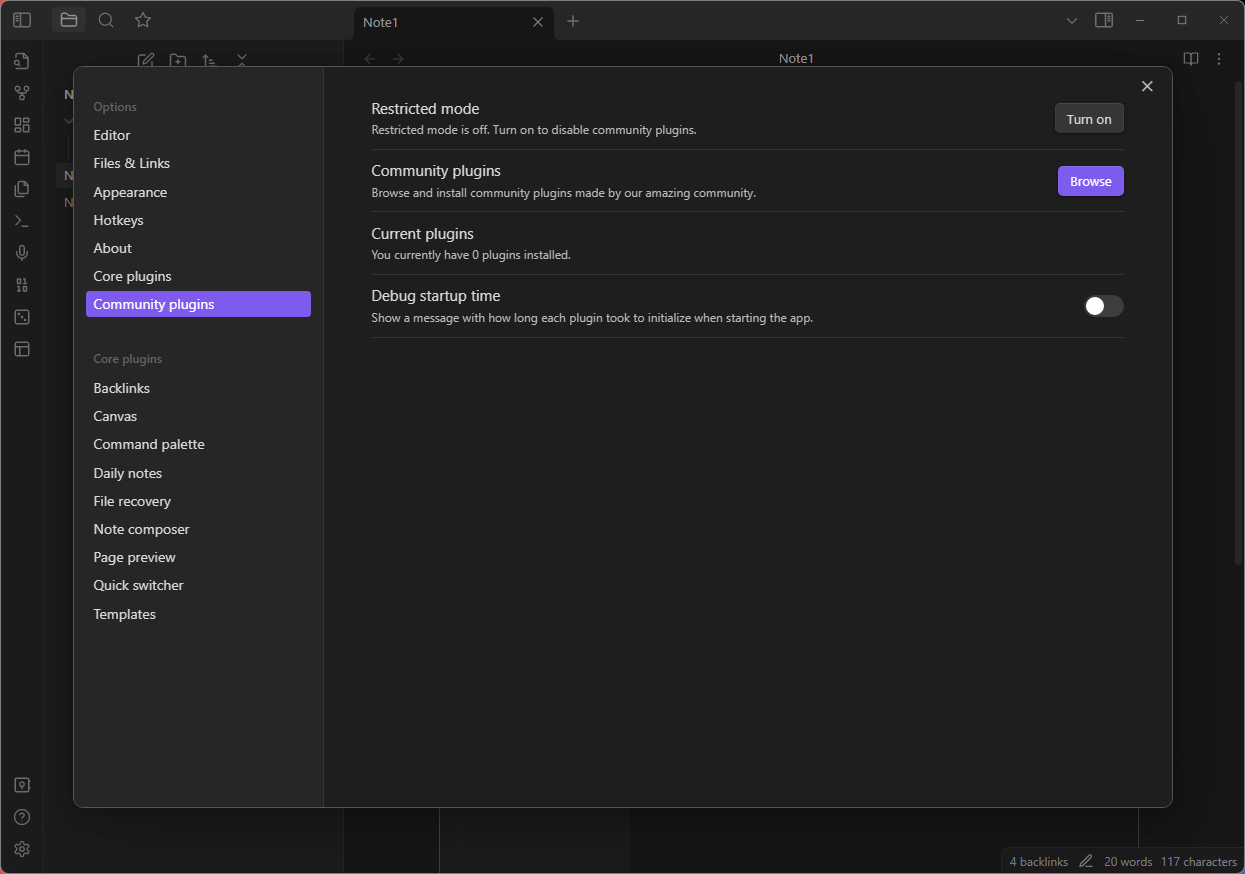 Obsidian Series 2 - Basic Settings