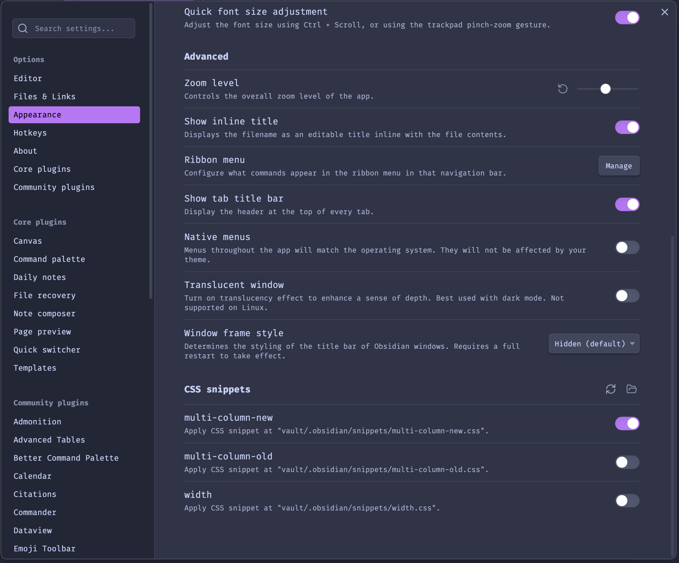 Obsidian Tricks 2 - Multi-Column