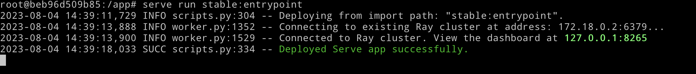 Ray deployment draft